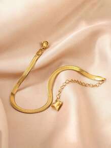 2入組/套簡約經典316不鏽鋼刀片吊墜項鍊及手鍊珠寶套裝，適用於女性DIY珠寶製作，適合日常穿著 - 項鍊+手鍊 - 查看 5