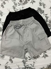 Kit3 Pack In 7 Colors/Men's Cargo Shorts With Pockets Random Colors Sent - Màu Khaki - Xem 3