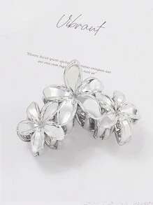 Kẹp tóc đuôi ngựa hình hoa kim loại, kẹp tóc kiểu dáng hoa lá thời trang, phụ kiện tóc, kẹp hàm, kẹp tóc, kẹp cài tóc, kẹp càng cua, kẹp càng cua cho mùa thu đông, trang phục đi nghỉ mát, phụ kiện cần thiết cho kỳ nghỉ hè, đi biển. - Nhiều màu - Xem 14