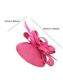 1pc Feathery Striped Bohemian Elegant Court Style Polyester Fiber Face Veil Hair Accessory, Suitable For Weddings, Festivals, And Tea Parties Mini Hats Tiny Hats Derby Hat Fascinator Mini Top Hat Mini Cap, School Stuff, College, Gifts