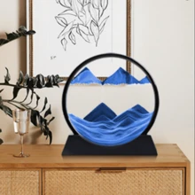 Stress-Relief Deep Sea Sand Art - 3D Glass Moving Sand Painting, Perfect For Home & Office Decor, Ideal Gift For Holidays And Dorms Birthday Gifts Graduation