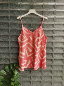 Women's Tank Top With WIDE Straps, Crepi Summer Fashion 2025 - Hồng - Xem 1