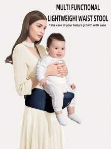 rooya baby 1pc Multifunctional Baby Carrier, Waist And Hips Support, Lightweight, Four Seasons, Easy , Ergonomic Nursing Tool And Travel Gear For Infants, Suitable For Daily Use (Navy Blue)