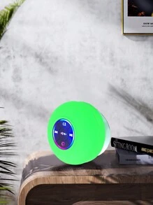 Tragbarer kabelloser Lautsprecher mit großem Saugnapf - Mini Subwoofer für Zuhause, Saugnapf Lautsprecher für Schreibtisch & Bad, wasserdicht