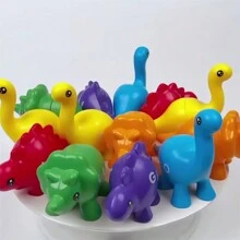 HUHUJIA Trò chơi ghép chữ cái 26 món - Đồ chơi khủng long 13 chữ cái ABC hai mặt dành cho trẻ mẫu giáo | Đồ chơi học chữ in hoa và chữ thường dành cho trẻ mới biết đi, bé trai và bé gái, Quà tặng Giáng sinh và ngày lễ - 26 cái - Xem 8