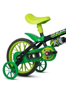 Children's Bicycle Aro 12 Women's And Men's - Nathor - 黑色 - 查看 5