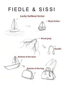 Túi xách thời trang FIEDLE&SISSI Lucky Saltboat Series bằng da thật mềm cao cấp 5A có khóa kéo kim loại hình Saltboat và khóa kéo kim loại chất lượng trong hộp quà tặng, Túi xách may mắn làm quà tặng cho bạn bè và các cô gái, Túi đeo chéo chất lượng có dây đeo có thể điều chỉnh, Túi xách thời trang, FIEDLE & SISSI, FIEDLE, SISSI, Túi thời trang. - trắng - Xem 9