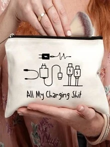 旅行化妆包 - 坚固耐用，安全且易于打开的拉链封口，宽敞且井井有条的内部隔层 - 独特的航空风格设计，紧凑便携的旅行伴侣储物袋 - 彩色 - 查看 8