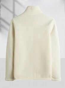 女士休闲户外抓绒外套，冬季，滑雪