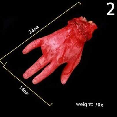 Maozinha/Dedo/Pe Falso Com Sangue Para Halloween