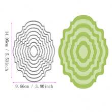 Metal Cortante DIY para Álbuns de Recortes das Quatro Estações, Cartões de Cumprimento em 3D, Moldura de Fundo Pontilhado de Base Criativa e Multi-Formato, Novidade 2024