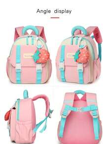 幼儿可爱卡通水果装饰轻便背包，适合3-4岁男孩和女孩