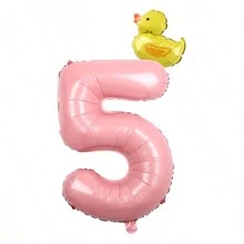 1 bộ bóng bay nhiều màu sắc hình xe hơi hoạt hình mini, động vật, số 40 inch và 32 inch, bao gồm vịt, ếch, lợn, gấu trúc, bò, xe cứu hỏa, v.v., dùng để trang trí tiệc, sinh nhật, ngày lễ, giáng sinh - Nhiều màu - Xem 31