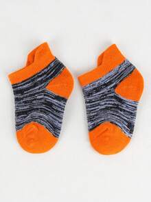 6 đôi tất chống trượt có miếng lót - Kiểu cổ chân cho bé gái và bé trai, phù hợp cho trẻ sơ sinh, trẻ mới biết đi và trẻ em mặc ở nhà - Nhiều màu - Xem 3