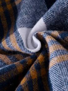 Bộ 2 áo sơ mi kẻ caro dài tay dày dặn và quần denim cho bé trai, mùa xuân và thu - Nhiều màu - Xem 8