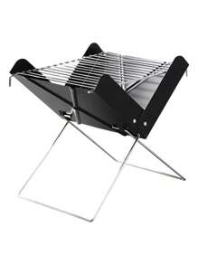 Churrasqueira Portátil Dobravel Camping Desmontavel Aço Inox