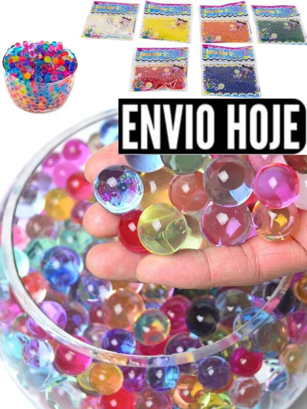 Decoração de Natal Cartela Saquinhos De Bolinhas De Gel Que Cresce Na Água Pérolas Gel De Água  Orbs Coloridas/transparentes, Pérolas Gel De Água Para Encher Vasos, Decoração De Natal, Centro De Mesa Para Casamento, Velas Flutuantes, Plantio, Decoração Floral