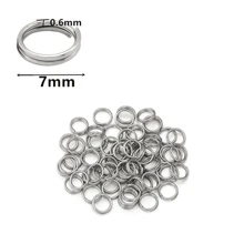 100pcs/Pack Stainless Steel Double Loop Keyring, Double Iron Circle Connector Ring For DIY Jewelry Pendants, Toys