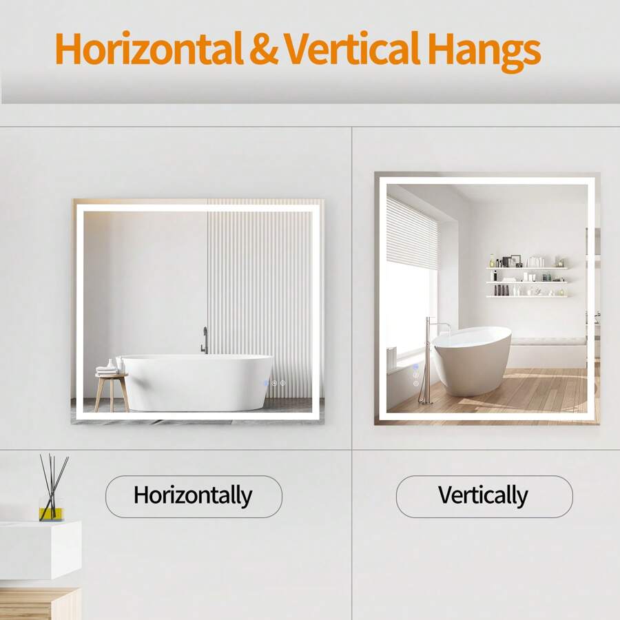 32 X 36 LED Bathroom Mirror LED Mirror Bathroom Decor Vanity Makeup