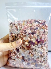 1 盒棕色调树脂丝带蝴蝶结染料玫瑰雏菊花和水晶美甲饰品 DIY 配件美甲用品指甲饰品美甲宝石 - 彩色 - 查看 6