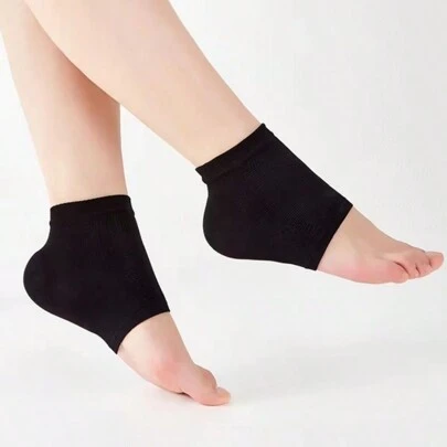 2pcs Silicone Heel Protector Socks, Moisturizing Foot Care Socks, Unisex, Soothe And Protect Feet