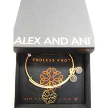 Endless Knot Bangle Bracelet Rafaelian Gold NWT/Box/Card - Star - View 4