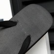 2024 新款夏季男士休闲沙滩拖鞋人字拖防滑舒适休闲凉鞋 - 黑色 - 查看 3