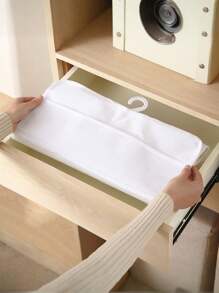 1pc 18-Compartment Closet Hanging Organizer For Clothes, Socks, Small Items, Wall-Mounted Door Back Sorting Storage Bag Love Valentine - Beige - View 6
