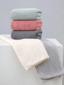 Bộ 12 món [6 khăn vuông + 4 khăn tắm + 2 khăn tắm] Bộ khăn tắm in hình tai lúa mì & trơn, mềm mại & thấm hút, nhanh khô, thích hợp để tắm, rửa mặt, phòng tắm, sử dụng ngoài trời - Nhiều màu - Xem 13