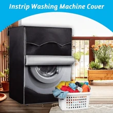 1pc Washer Cover, 210D Heavy Duty Oxford Waterproof Washer And Dryer Cover, Front Loading, 23.6x25.5x33.46 Inches, Silver For School,Office,Household,Travel,Bag,Organizer,Storage