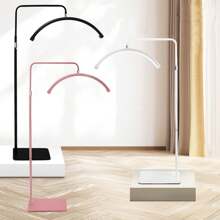 LED Floor Light, Nail Light With Remote Control And Phone Stand Half Moon Light, Adjustable Height And Brightness, Eyelash Extension Skin Care Beauty Light - 查看 2