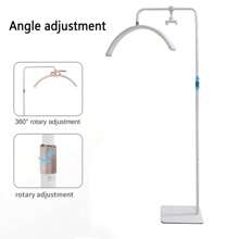 LED Floor Light, Nail Light With Remote Control And Phone Stand Half Moon Light, Adjustable Height And Brightness, Eyelash Extension Skin Care Beauty Light - 查看 3