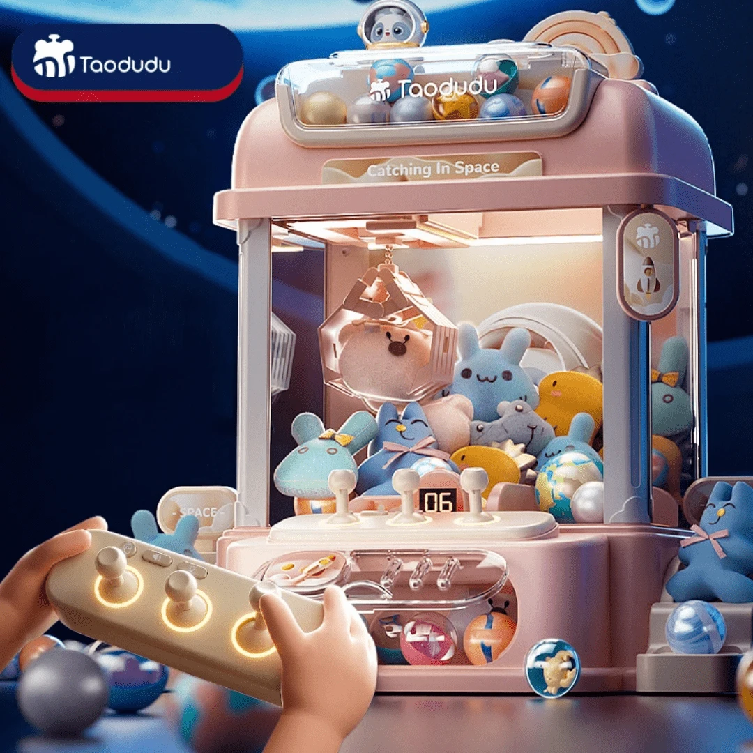 Maquina de juegos de peluches juego de garra, máquinas de grua - Rosa - Ver 1