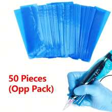 1pc Disposable Waterproof Tattoo Machine Pen Sleeve, Black/Blue/Pink, Tattoo Accessories - Multicolor - View 15