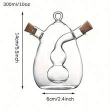 1pc Oil Dispenser, Olive Oil Dispenser Bottle,Glass Oil Dispenser Bottle for Kitchen Cooking Frying Baking BBQ Pancake Air Fryer Marinating