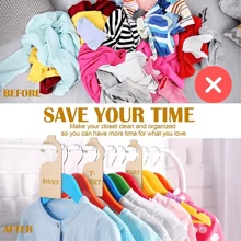 10/20 件/套木质门把手挂钩、衣柜隔断收纳架、生日贺卡 DIY 未完成吊坠装饰、木制品 - 杏色 - 查看 5