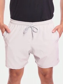 Kit 3 男友款百慕大短裤 男士 Tactel Mauricinho 纯色海滩夏季海军蓝/灰色 - 彩色 - 查看 5