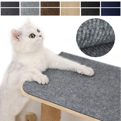 1pc Scratch Resistant Solid Color Pet Furniture Protector With Adhesive Backing, Multi-Functional Cat Scratch Guard Protects Sofa, Walls, Furniture, And Scratch Posts; Great For Cats To Play And Sharpen Nails