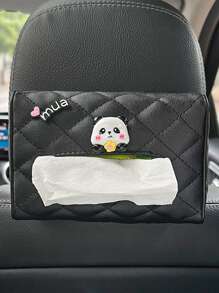 1个汽车真皮抽屉盒，汽车遮阳板扶手盒，纸巾盒 - 均碼 - 查看 18