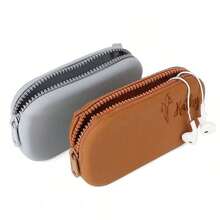 硅胶旅行化妆包/女士便携化妆包/零钱包/口红化妆包/饰品收纳包/小旅行套装必备拉链封口化妆包旅行配件夏季出游用品 - 彩色 - 查看 7
