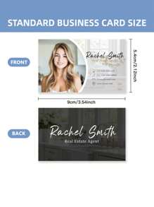 定制名片，设计和印刷您的企业标识、社交媒体和信息。