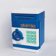 Hucha electrónica, caja fuerte mini todo en , con contador de contraseña y cerradura de llave, adecuado como regalo de cumpleaños, regalo de fiestas, regalo de Año Nuevo, premio, recompensa infantil - Multicolor - Ver 4