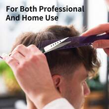 KIM JONG YI Professional 6.5-Inch Scissors, Suitable For Precise Cutting, Suitable For All Hair Types Without Holes, High-End Hairdressers, Hair Clippers And Thinning Shears, Stainless Steel Styling Tools For Salons And Homes, Can Be Used With Both Hands - Silver - View 7