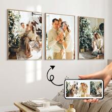3Pcs Custom Gallery Canvas Wall Set, Pick Your Own 3 Digital Prints, Pick Your Own, Retro Printable Wall Art, Custom Wall Art, Optional Frame,Graphic Print - Multicolor - View 3