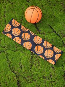 1pc Fashionable Sports Headband Unisex - Football, Basketball, Volleyball, Tennis Printed Pattern, Non-Slip Sweat Absorbing, Suitable For Yoga, Fitness, Running Halloween Hair Band Turban Headband Sweatband