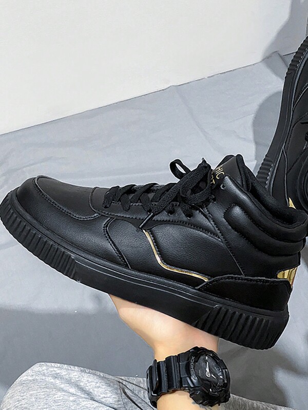 Zapatillas de caña alta de moda, zapatos casuales y populares unisex, para estudiantes y tallas grandes