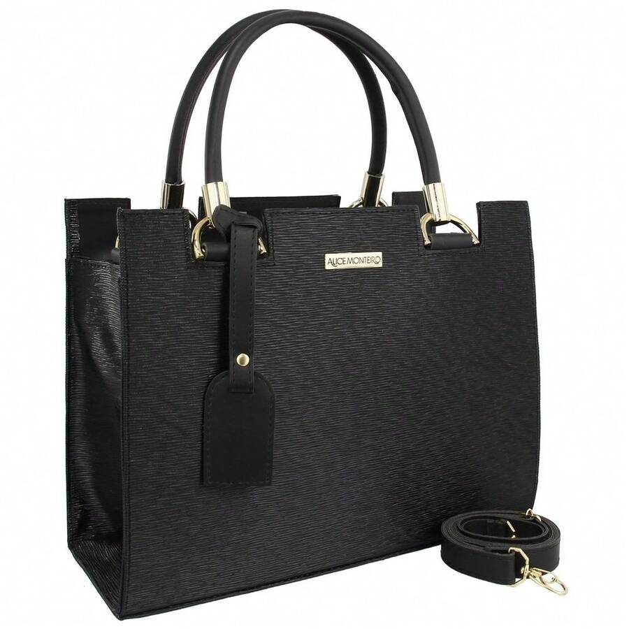 Women's Castelo Bag With Removable Crossbody Strap - màu đen - Xem 1