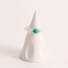 Nhẫn ngọc trai nhân tạo tự nhiên bảy màu Bohemia Custom, truyền năng lượng tích cực, trang sức bùa hộ mệnh bốn mùa - Nhiều màu - Xem 4