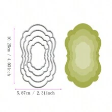 Metal Cortante DIY para Álbuns de Recortes das Quatro Estações, Cartões de Cumprimento em 3D, Moldura de Fundo Pontilhado de Base Criativa e Multi-Formato, Novidade 2024