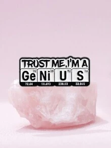 1pc Trust Me I'm A Chemical Element Men Pins Ge NI Phim Hoạt Hình Kim Loại Trâm Cài Ba Lô Sáng Tạo Huy Hiệu Ve Áo Quà Tặng Trang Sức Cho Bạn Bè - Nhiều màu - Xem 1